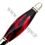 تمپر پیپ (کوبه پیپ) برند 8deco استیل مدل ابر و باد مشکی و قرمز - Image 2