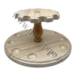 پایه پیپ گرد چوب MDF ( استند پیپ ) ظرفیت 10 عدد