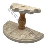 پایه پیپ گرد چوب MDF ( استند پیپ ) ظرفیت 5 عدد