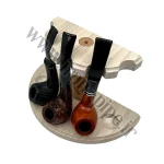 پایه پیپ گرد چوب MDF ( استند پیپ ) ظرفیت 5 عدد - Image 2