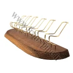 استند پیپ 6 تایی (پایه) چوبی